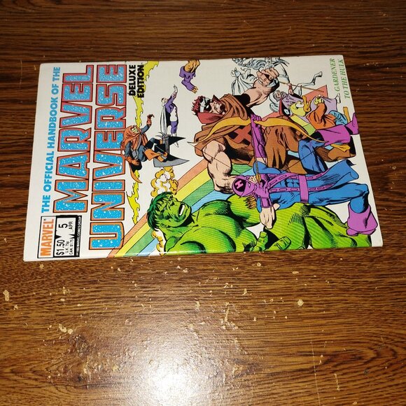 Official Handbook of Marvel Universe Deluxe #5 Gardener to The Hulk - Picture 3 of 3